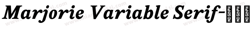 Marjorie Variable Serif字体转换
